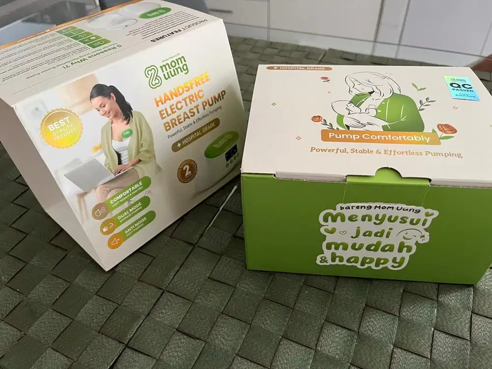 Mom Uung Pompa ASI Handsfree Wireless Dual Mode - Garansi 2 Tahun