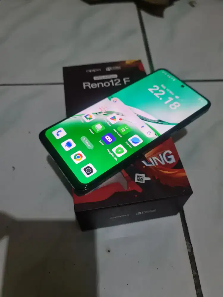 Oppo reno 12f 8/256 resmi Indonesia jaringan 4g