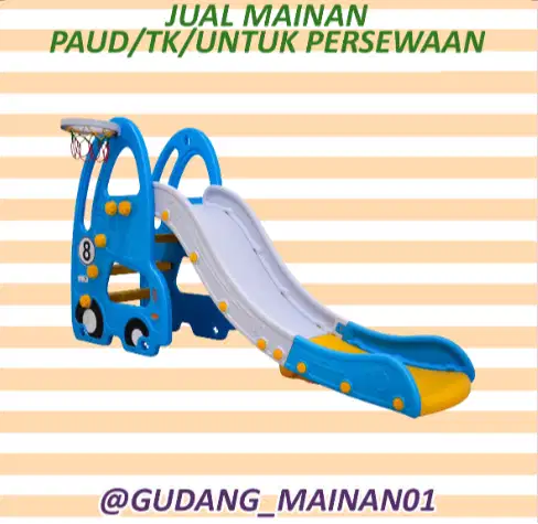 Mainan indoor Playground Perosotan dengan Ring Basket Murah
