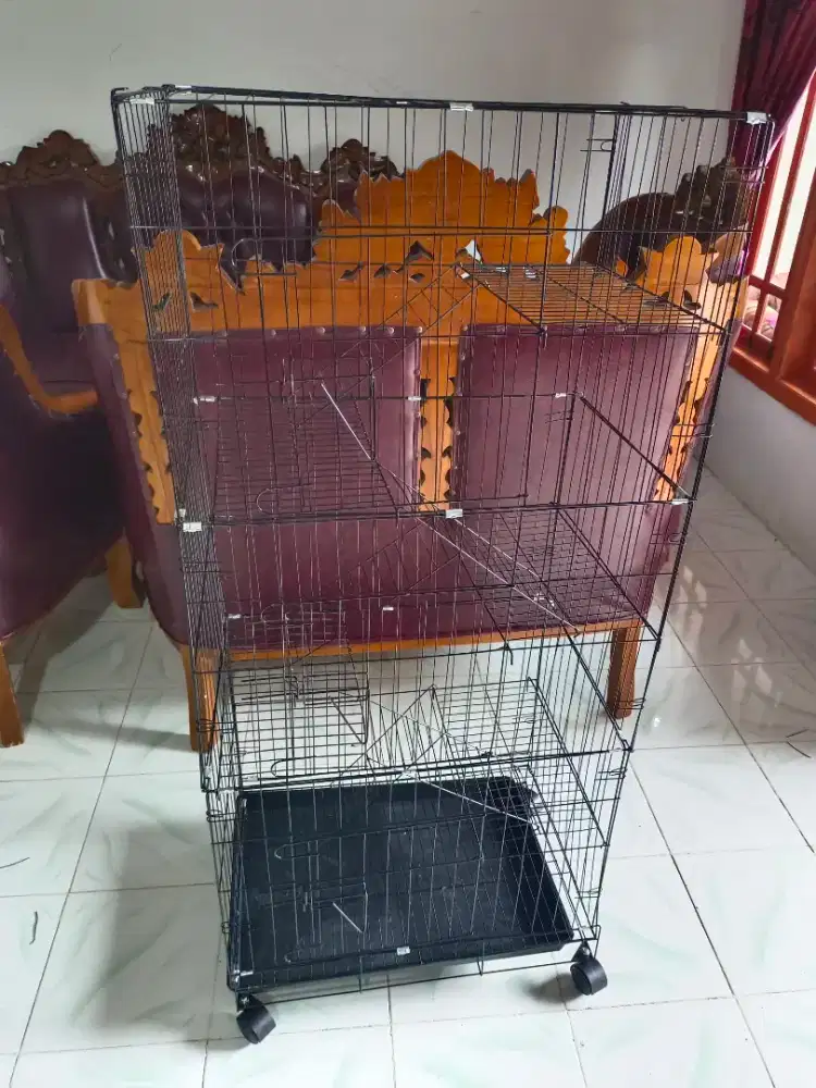Baru Kandang kucing 5 Tingkat ukuran 150x60x40