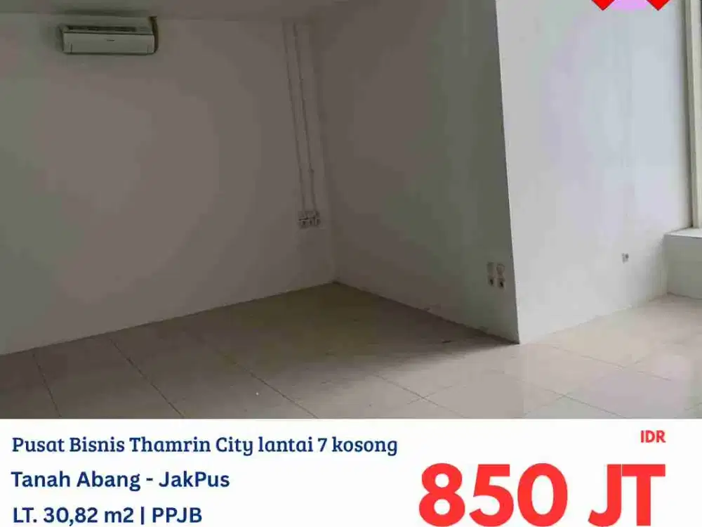 NVTDS0163 Office space pusat bisnis thamrin city lantai 7 kosong jakarta pusat