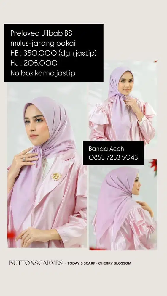 Preloved BUTTONSCARVES - Lilac