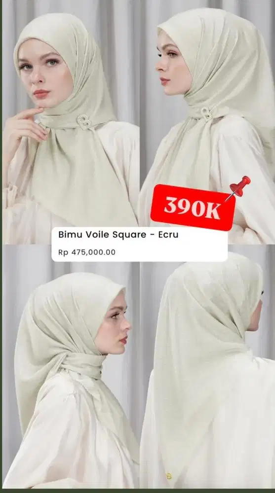 Buttonscarves - ecru