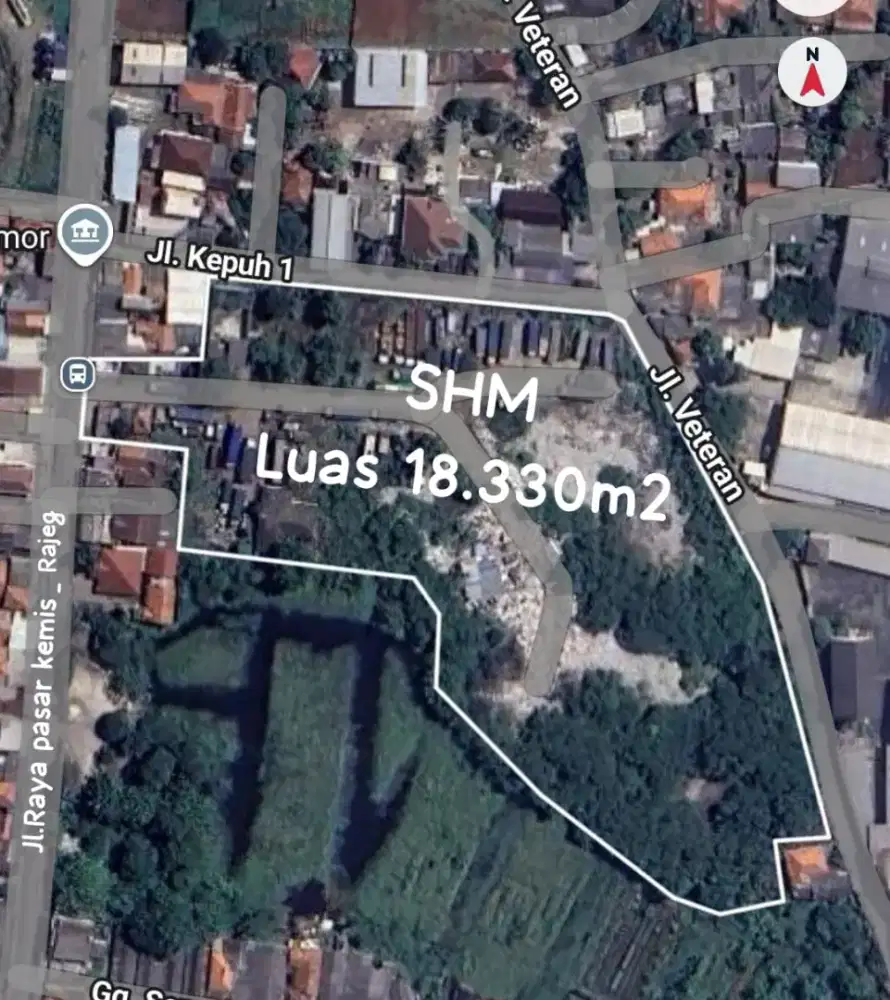 Di jual bidngan tanah dengan luas 18330. Herga 3.500.000 permeter