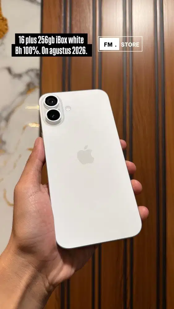Iphone 16 plus 256gb iBox white garansi panjang 2026. Tuker tambah bis