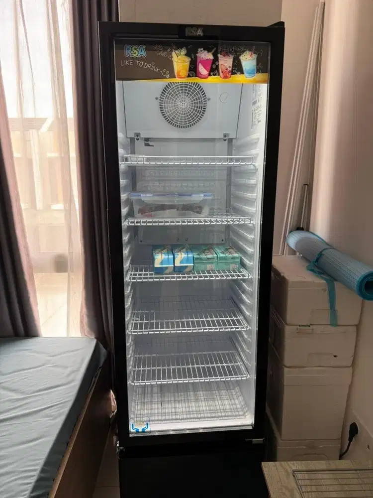 DIJUAL Kulkas Showcase 5 rak 280L (masih baru)