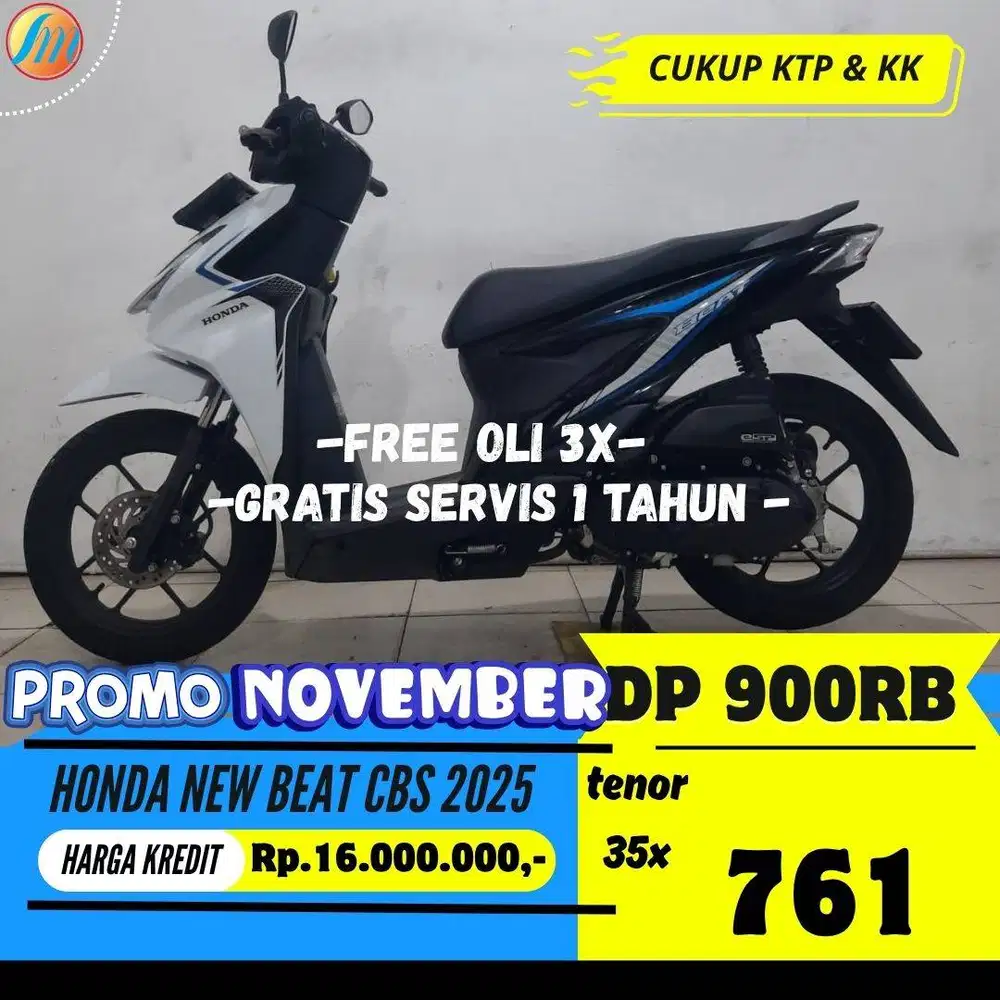 HONDA NEW BEAT CBS 2025 SEKEN DP 900RIBU ANGSURAN SANGAT TERJANGKAU
