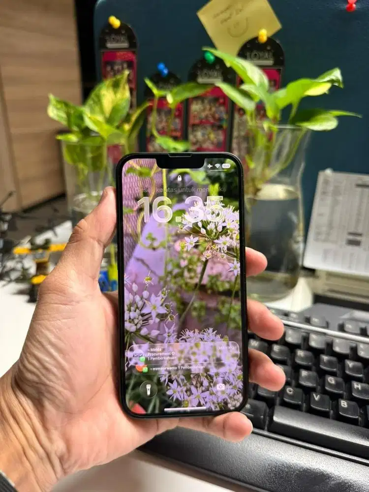 Iphone 13 128gb hijau wifi only no reset - part masih full original