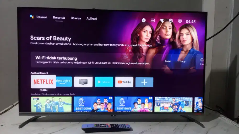 Tv LED coocaa android digital 40inchi mulus