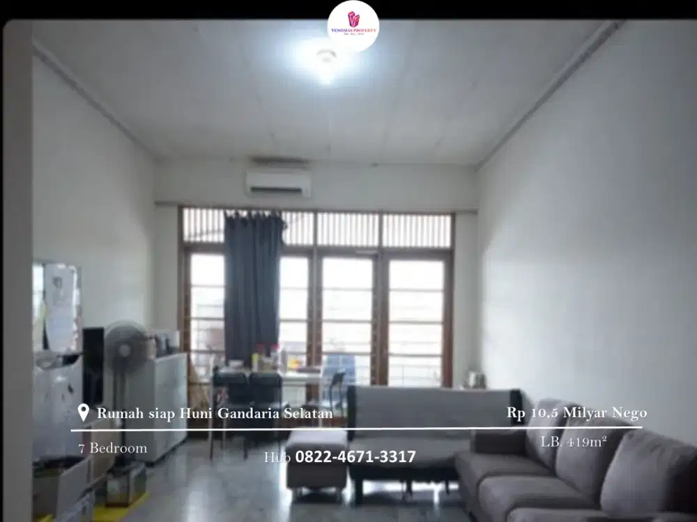 Dijual Rumah Lama Siap Huni Gandaria Selatan 2 Lantai