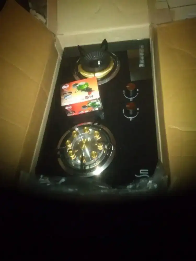 Kompor tanam MSN 2 tungku kondisi baru dan blm dipakee