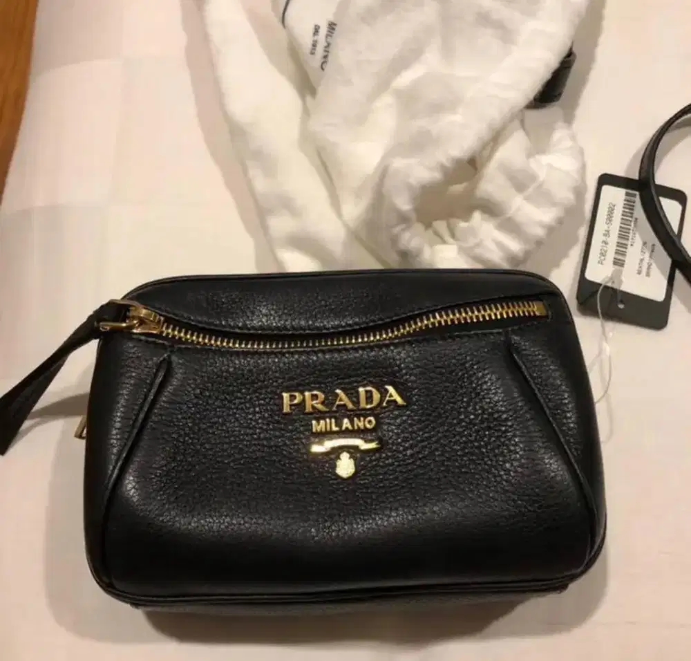 Prada Black Belt Cross Bag