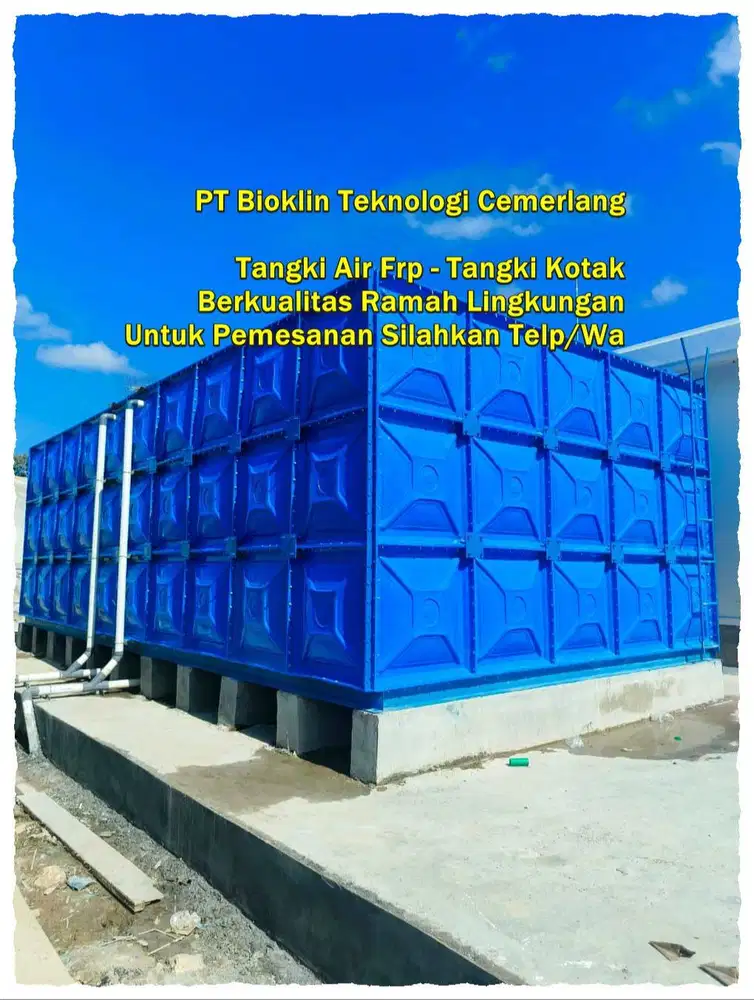 TANGKI AIR FIBERGLASS - GROUND TANK - PANEL FRP - ROOF TANK FRP