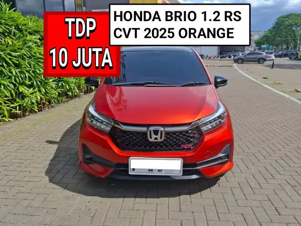 HONDA BRIO RS CVT 2025 ORANGE PROMO MURAH DP MINIM 10 JUTA