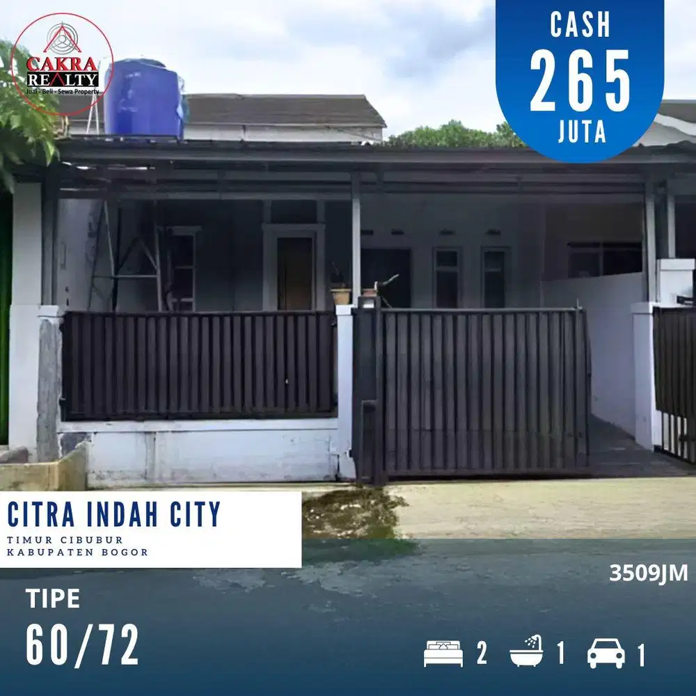 Rumah murah siap huni di citra indah city