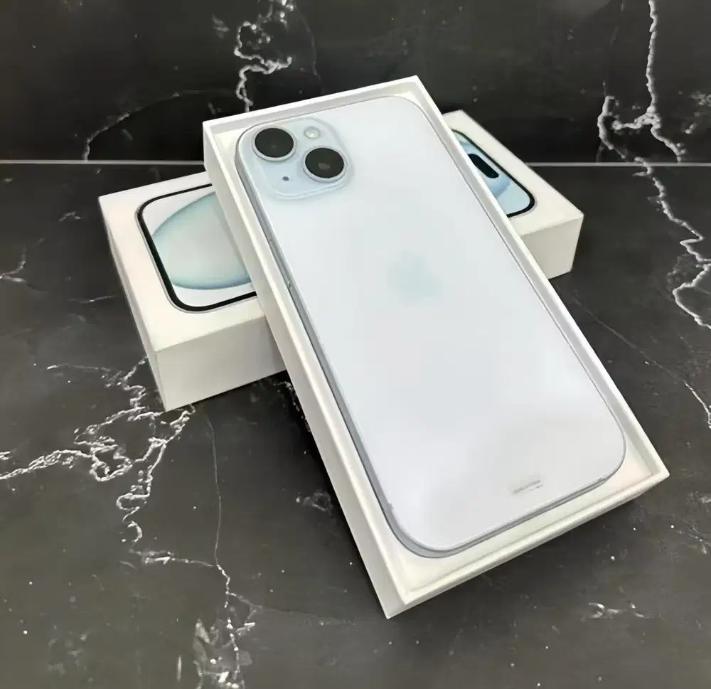 DIJUAL! NEGO TIPIS IPHONE 15 BLUE 128GB GARANSI IBOX