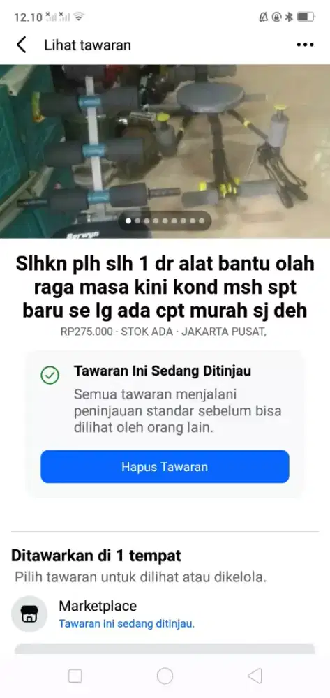 Slhkn plh slh 1 dr alat bantu fitnes kond spt baru se lg ada cpt murah