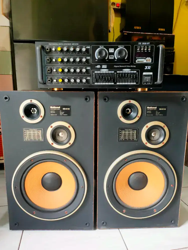 Speaker vintage national&ampli bluetooth
