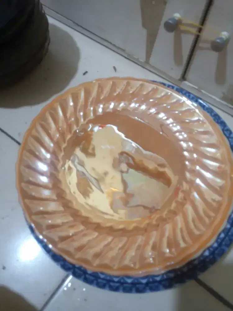 Mirror plate classic anchor hocking early u.s.a prescut 4pcs