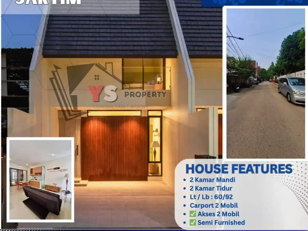 Rumah Baru Cantik Industrial Style di Cipinang Melayu! Jakarta Timur ZN34