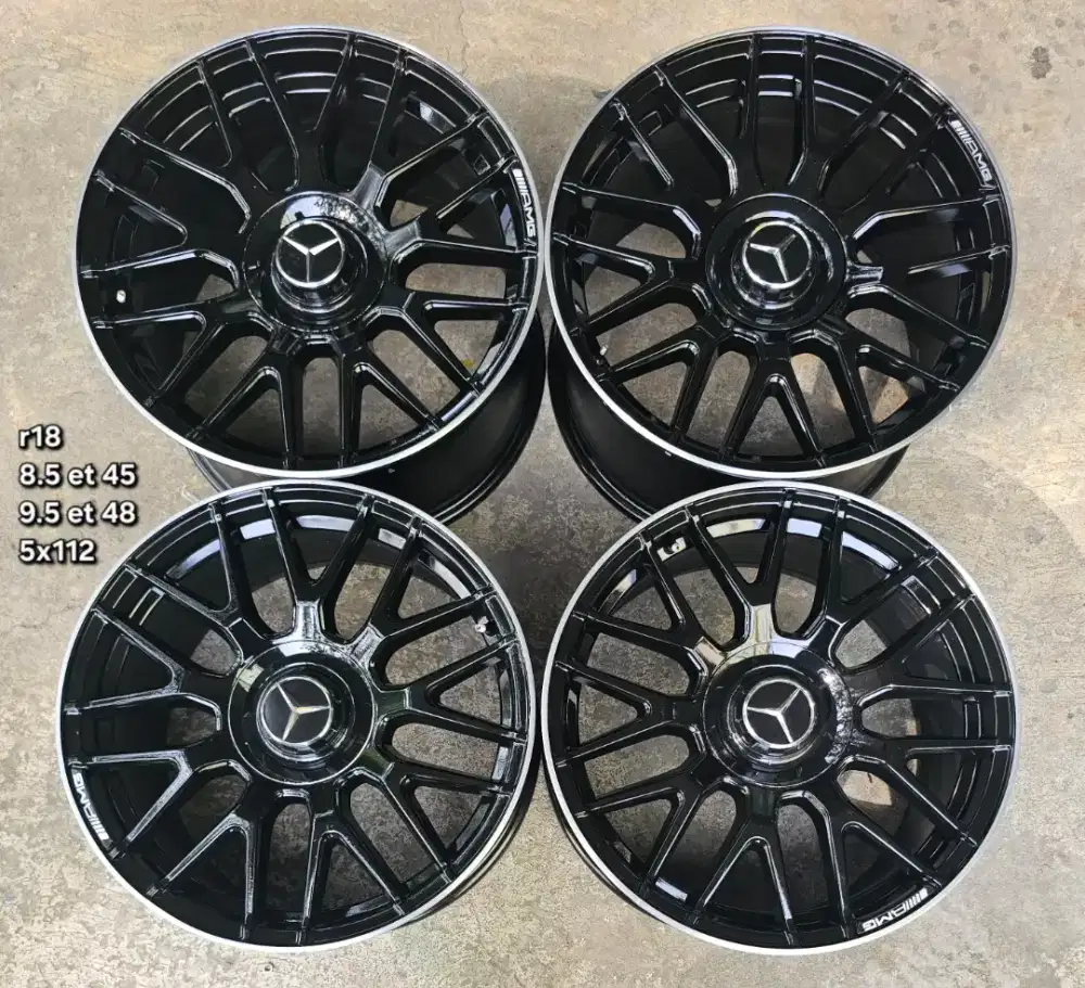 Velg ring 18 rep amg cross spoke mercy pcd 5x112