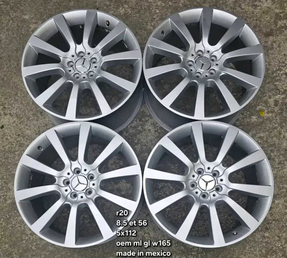 Velg ring 20 original mercy ml gl pcd 5x112 made in mexico