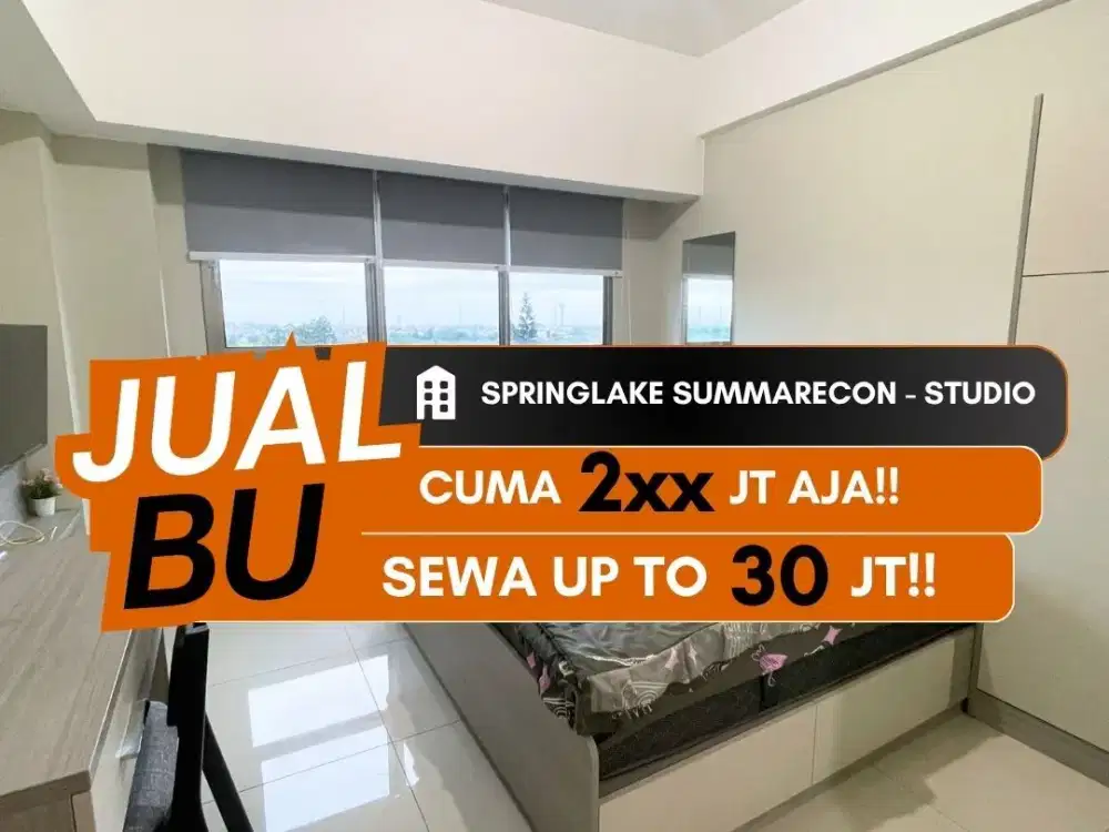 JUAL BU APARTEMEN THE SPRINGLAKE SUMMARECON BEKASI STUDIO FULL FURNISHED