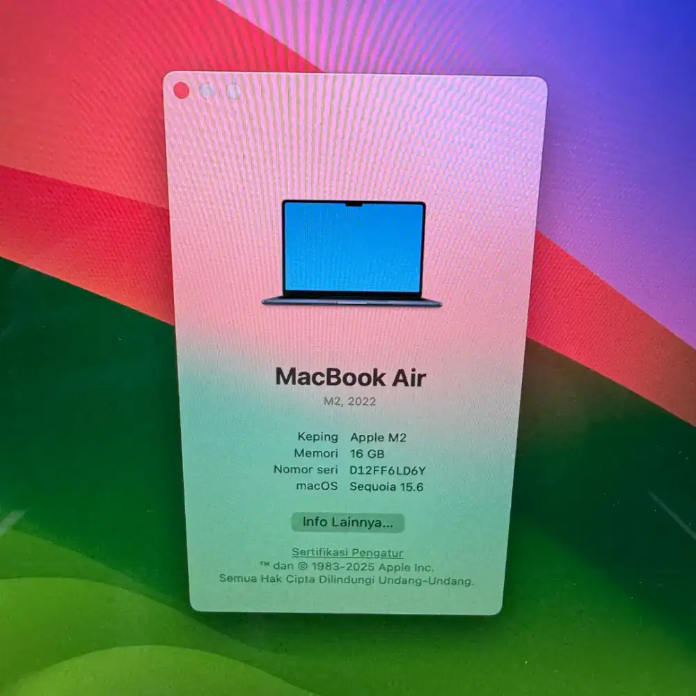 Macbook Air M2 13 inch Ram 16 Ssd 256 Full set Midnight Blue b