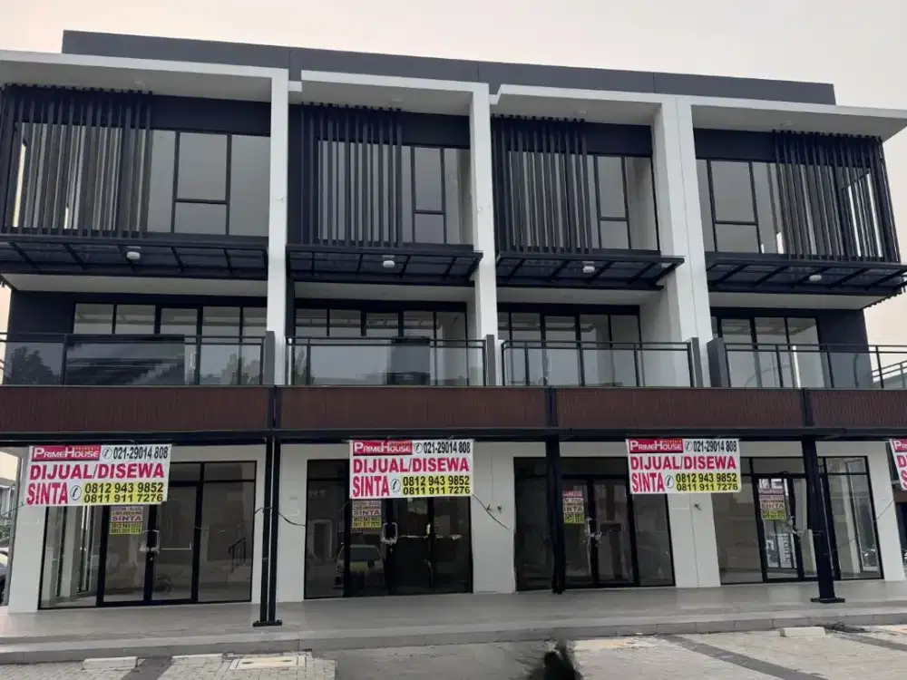 Dijual 2 Unit Ruko 3 Lt Hampton Gading Serpong. Posisi Badan dan Hook