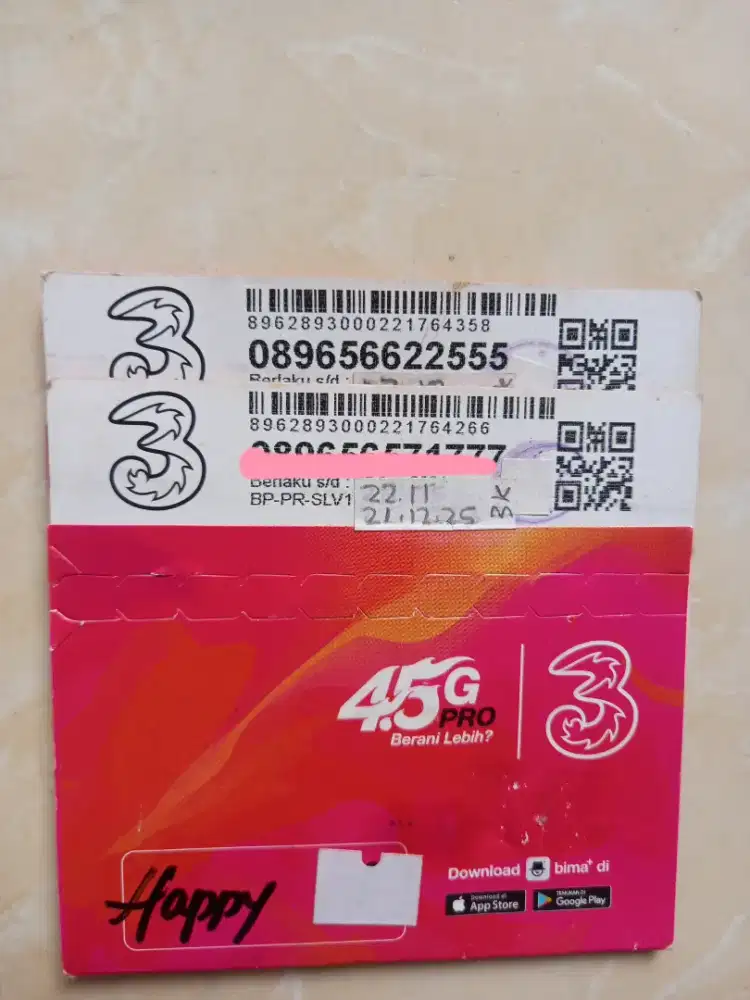 Tri three nomor cantik