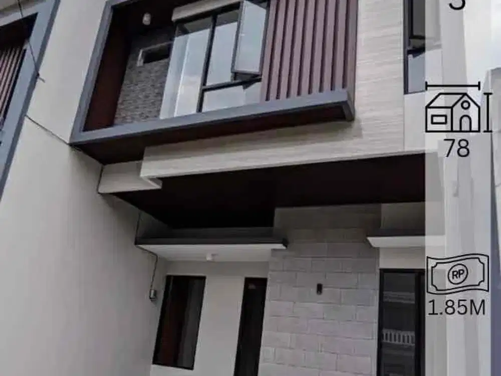 Dijual Rumah Baru Gres Modern Minimalis di Klampis Anom Surabaya