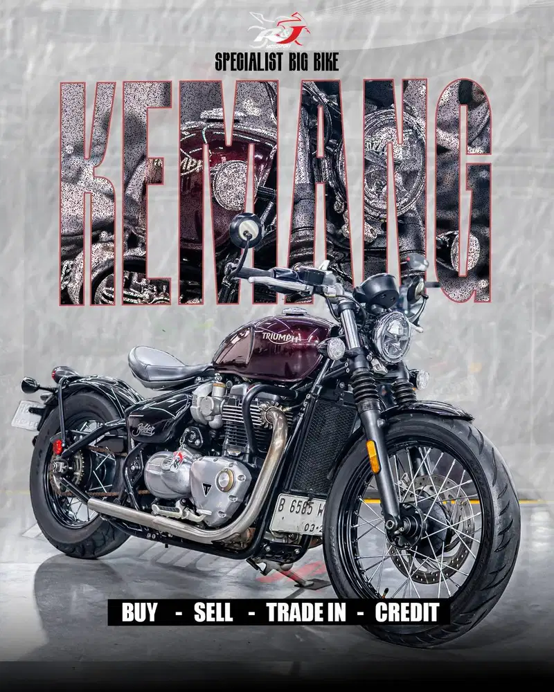 (BPKB & STNK) LOW KM 5000 Triumph Boober bonevile 1200 Nik 2018