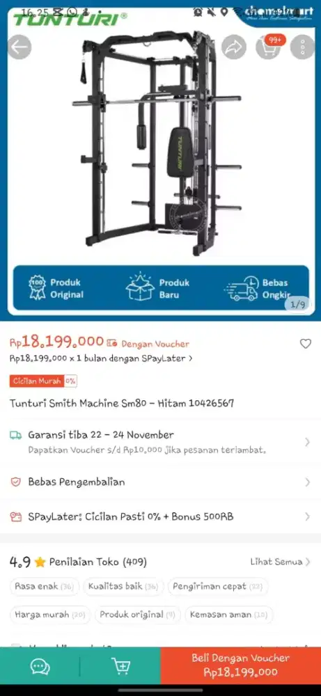 Tunturi Smith Machine Sm80