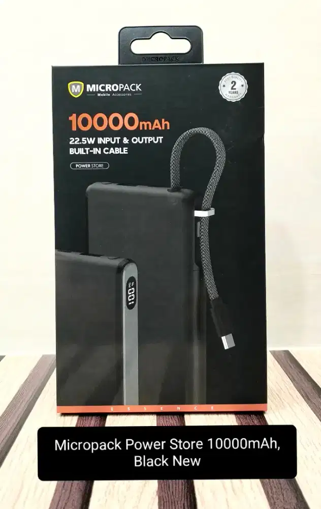 Micropack Power Store 10000mAh Black New