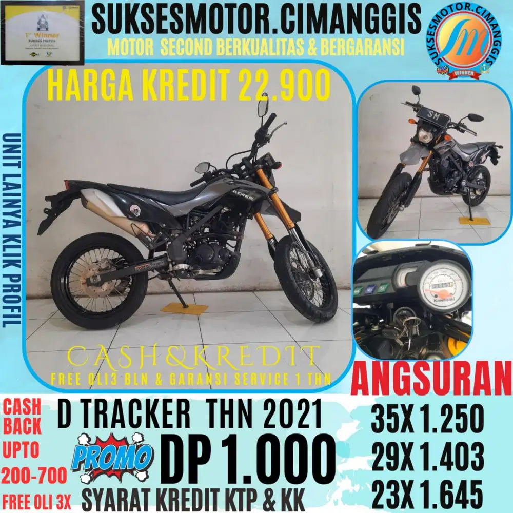 DP 1 JT D-TRACKER BERGARANSI,1THN SERVICE FREE OLI3BLN