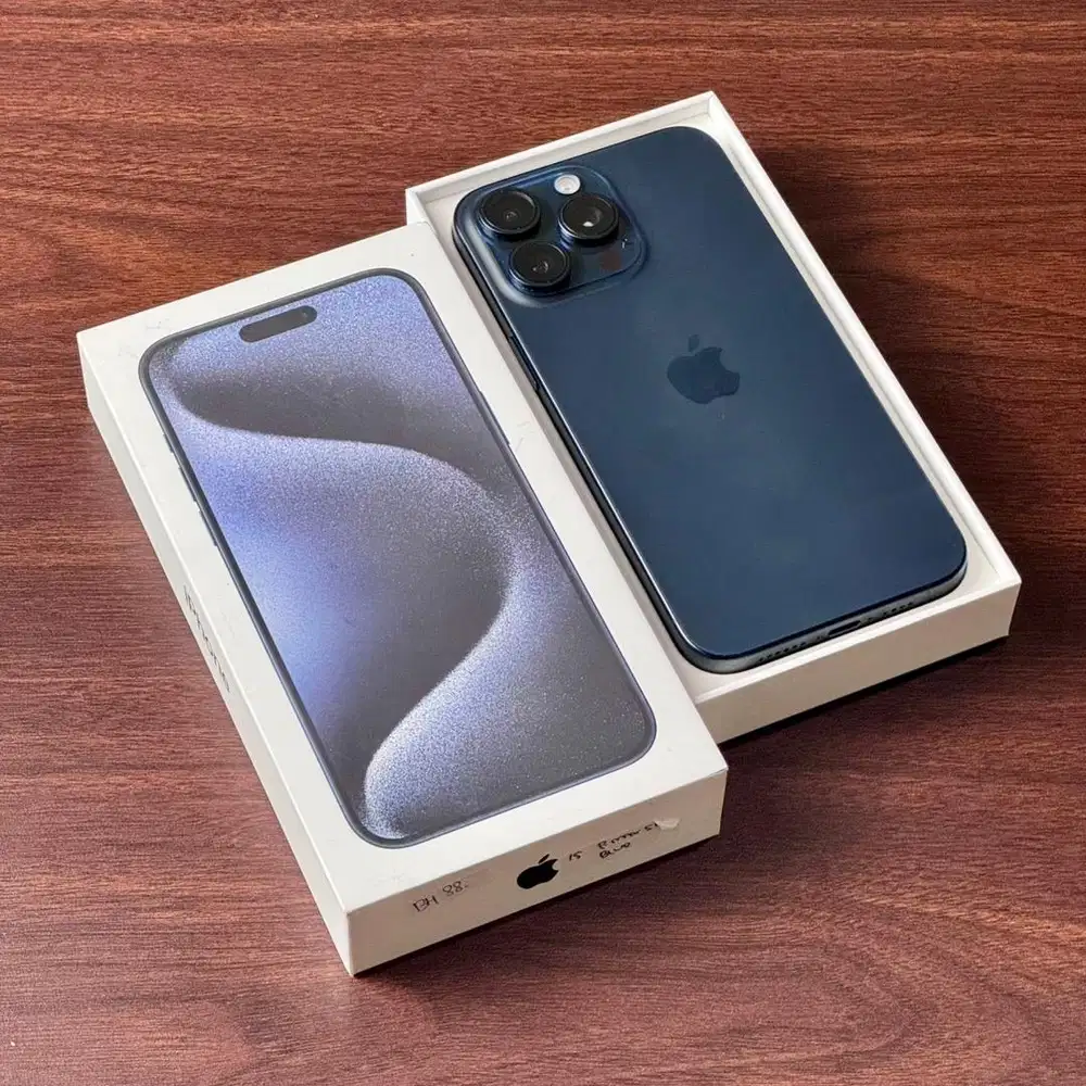 iPhone 15 PRO MAX 512GB [ Blue Titanium ] Garansi Resmi iBox