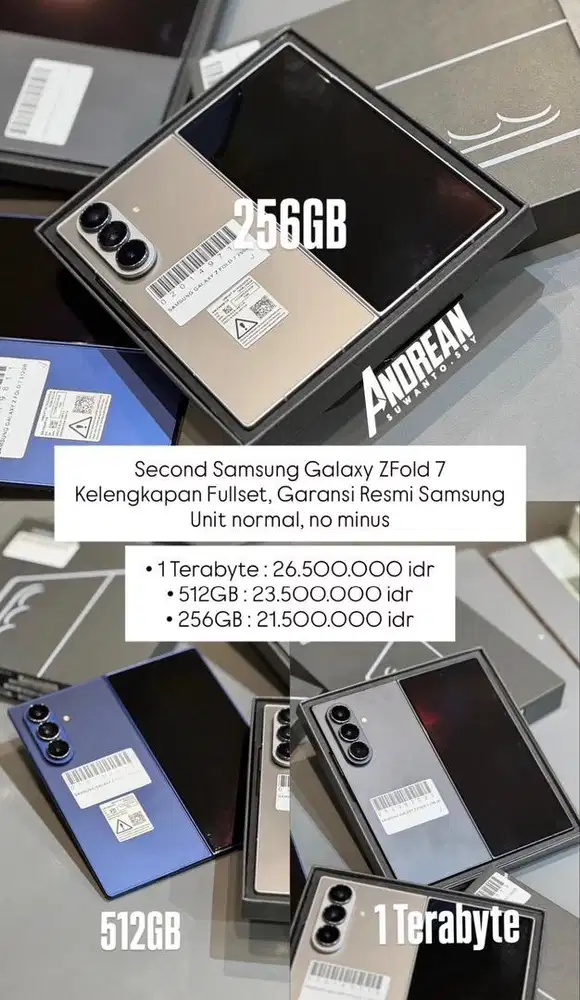 Second Samsung Zfold 7 Sein