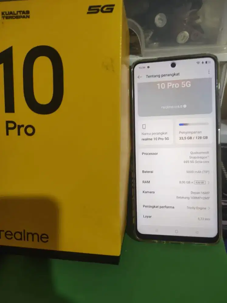 Realme 10 Pro 5G 8/128 mahar/tt