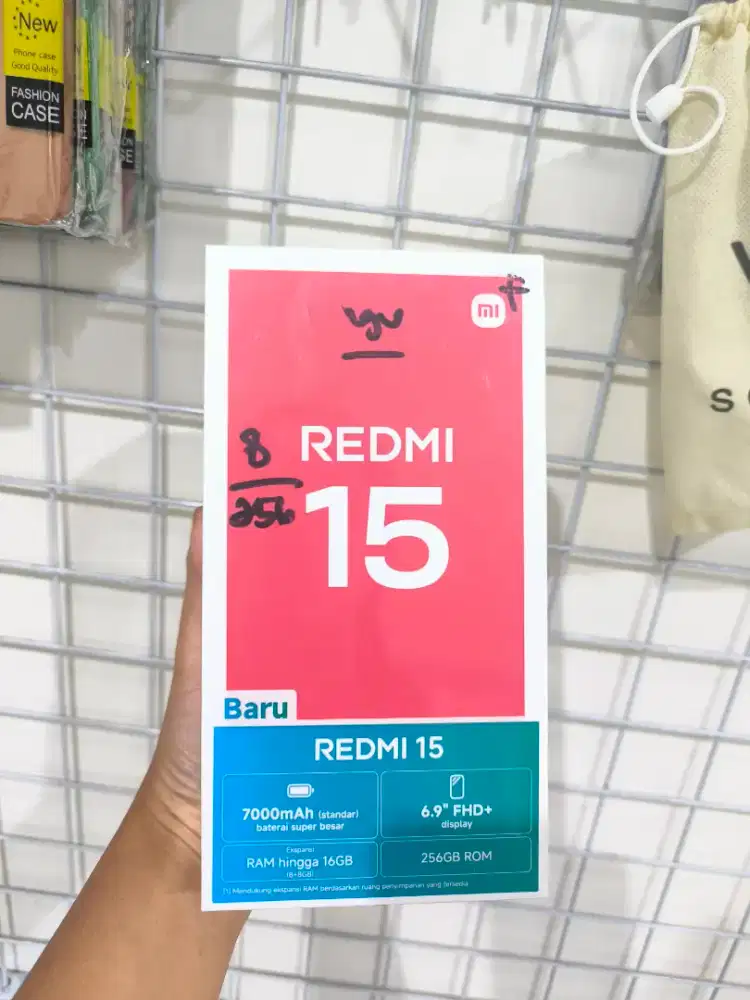 Redmi 15 ram 8/256 baru segel
