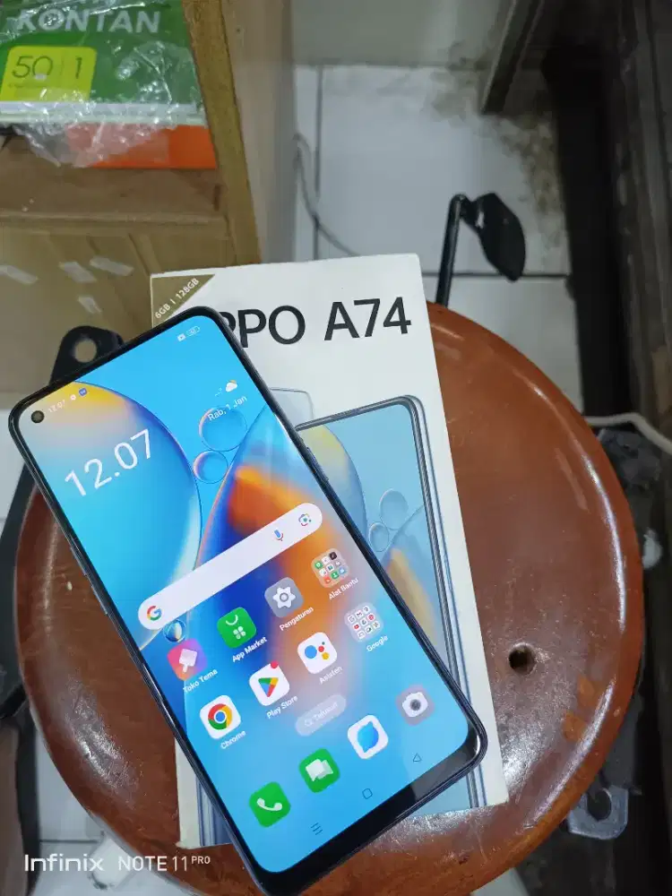 Oppo a74 ram 6+4/128gb fulset