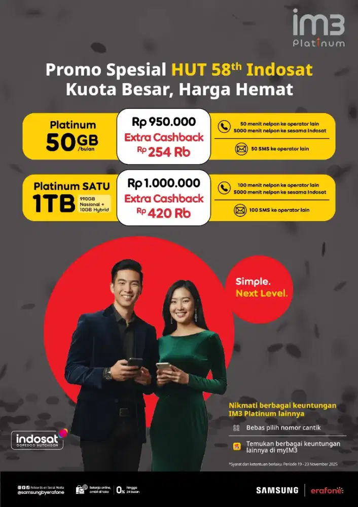 PROMO ANNIV IM3 PLATINUM