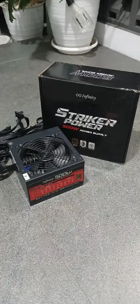 Dijual: Power Supply Infinity 500W 80+ Bronze – Normal, Cocok Gaming