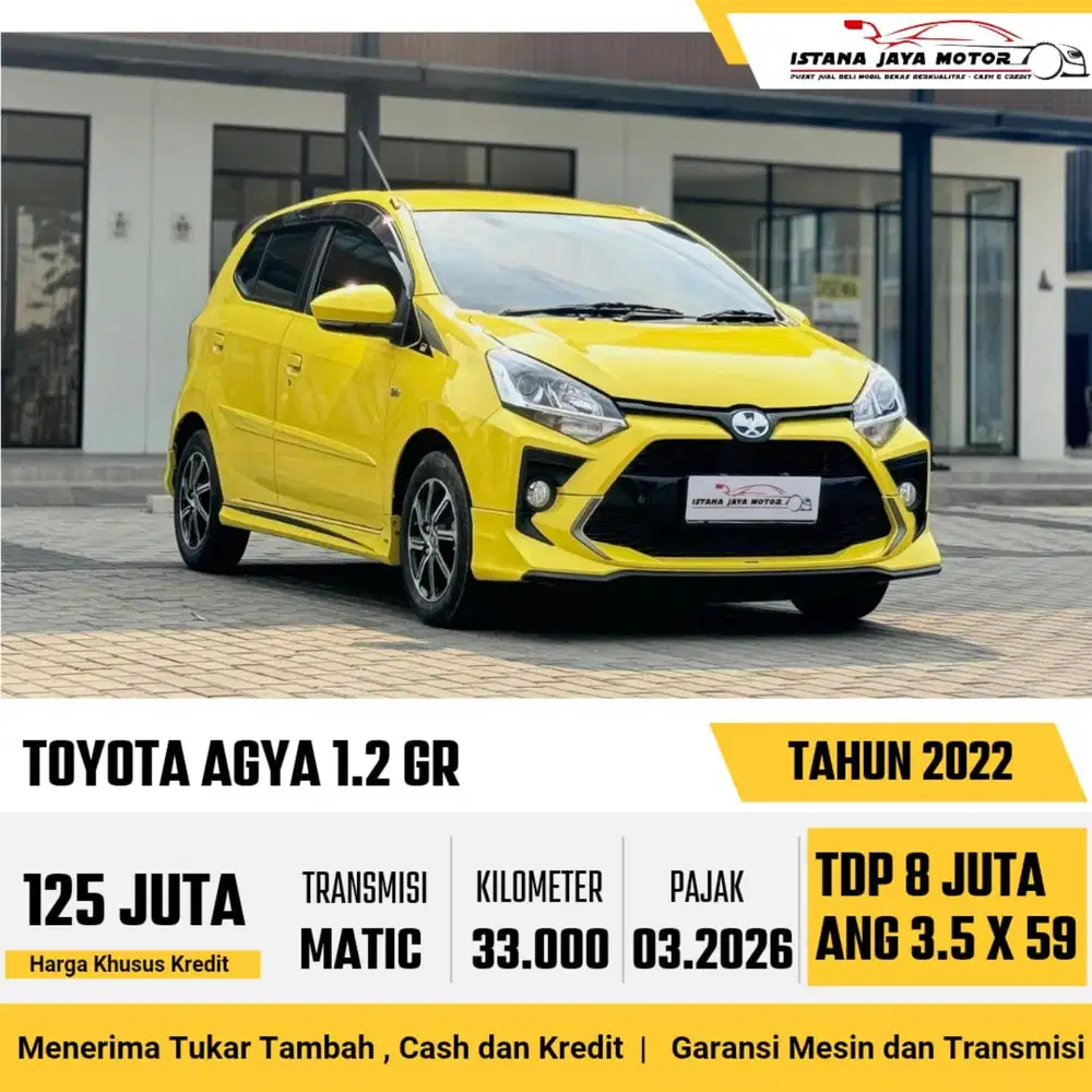Toyota Agya GR Sport AT th 2022 #istana jaya motor