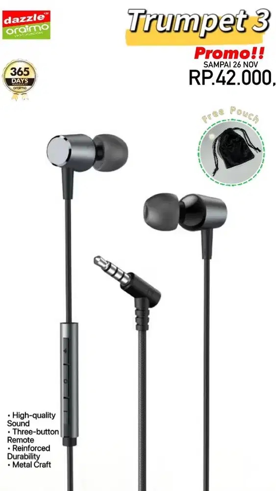 Headset Type Jack Oraimo OEP-E40