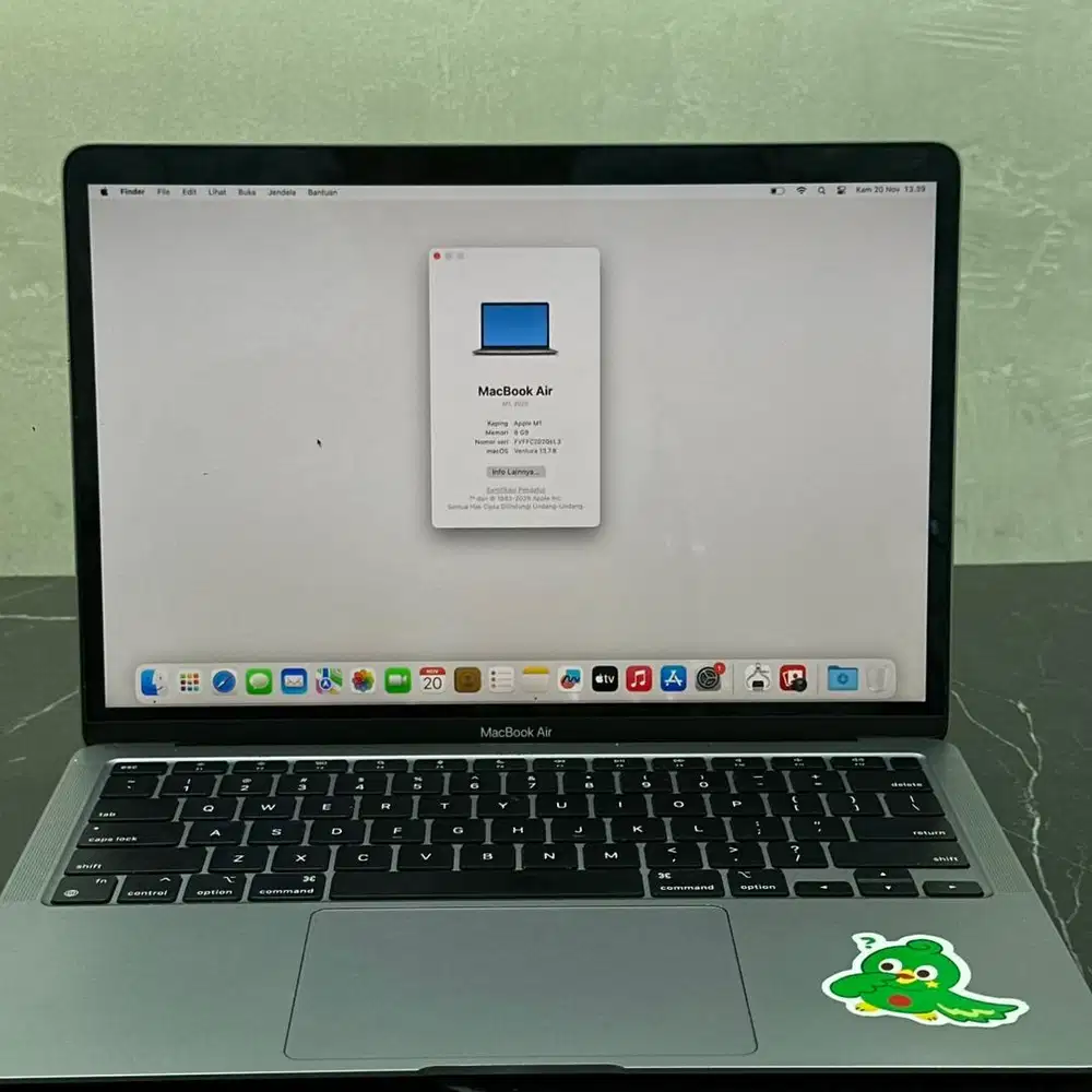 Macbook Air m1 8/256gb unit charger