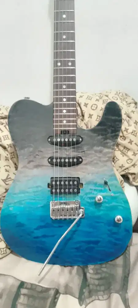 Soloking MT-1 Custom 22 HSS Quilt With Rosewood FB in JESCAR