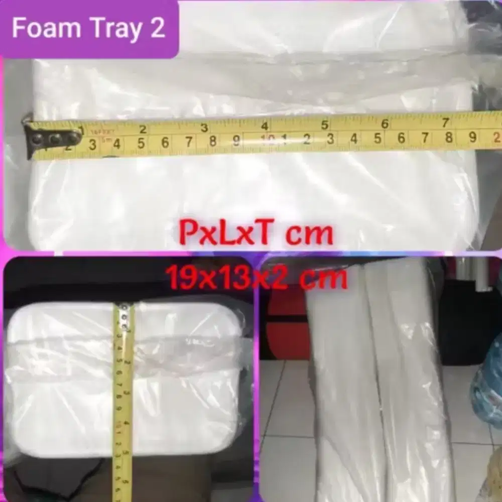 Foam Tatakan Makanan Tray 2 (250pcs)