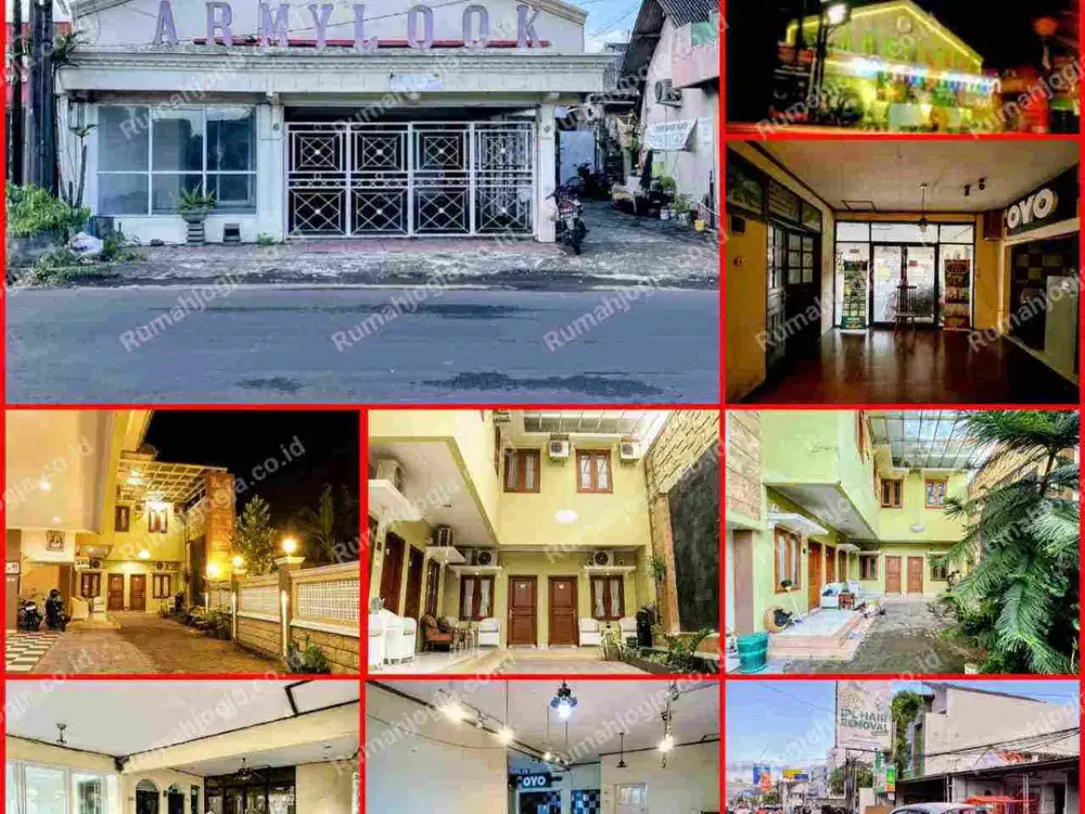 tanah dan bangunan usaha dan penginapan nogotirto