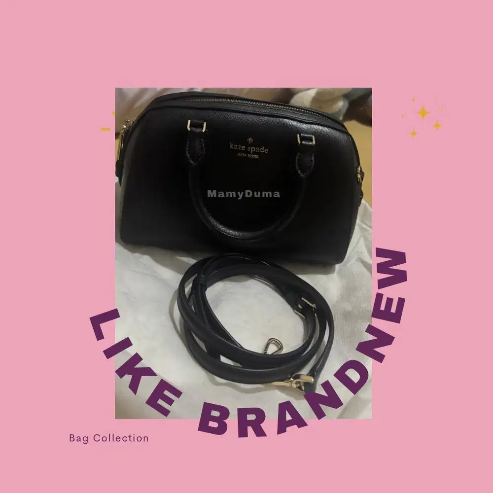 KATE SPADE  Madison Saffiano Duffle Crossbody Black