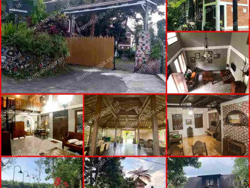 rumah dengan tanah luas sangat nyaman wisata Kaliurang pakem